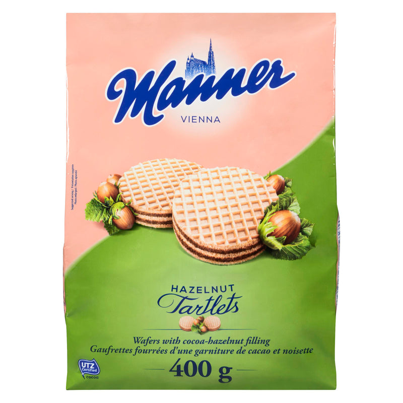 MANNER - HAZELNUT WAFER TARTLETS 400GR