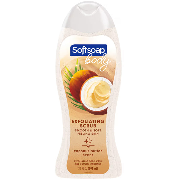 SOFTSOAP - BODY WASH COCONUT BUTTER SCRUB 591ML