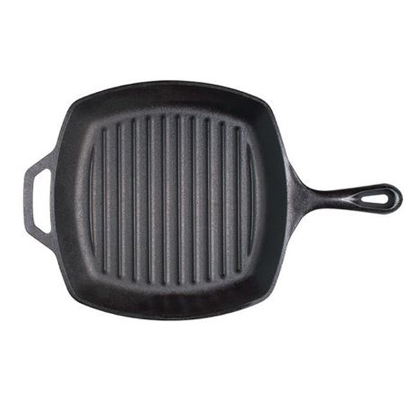 LODGE - 10.5IN SQUARE CAST IRON GRILL PAN EA