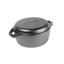 LODGE - CHEF COLLECTION 6 QT DOUBLE DUTCH  OVEN EA