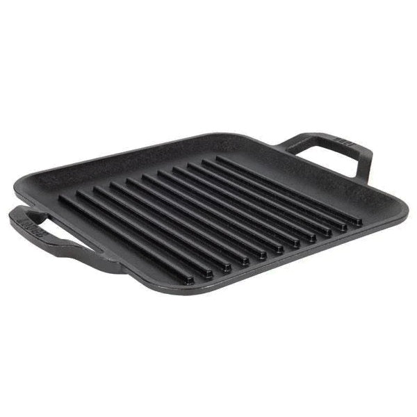 LODGE - 11IN CAST IRON CHEF STYLE SQUARE GRILL PAN EA