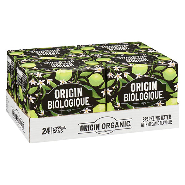 ORIGIN ORGANIC - SPARKLING WATER LIME 4x6x355 ML