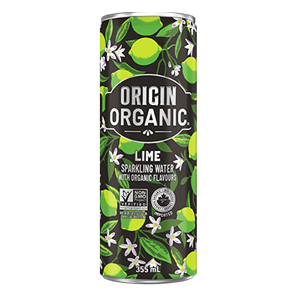 ORIGIN ORGANIC - SPARKLING WATER LIME 4x6x355 ML