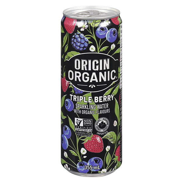 ORIGIN ORGANIC - SPARKLING WATER TRIPLE BERRY 6x355 ML