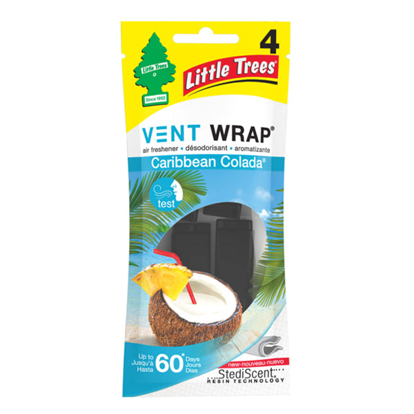 LITTLE TREES - CARIBBEAN COLADA VENT WRAP 4EA