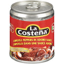 LA COSTENA - CHIPOTLE PEPPERS IN ADOBO SAUCE 186ML
