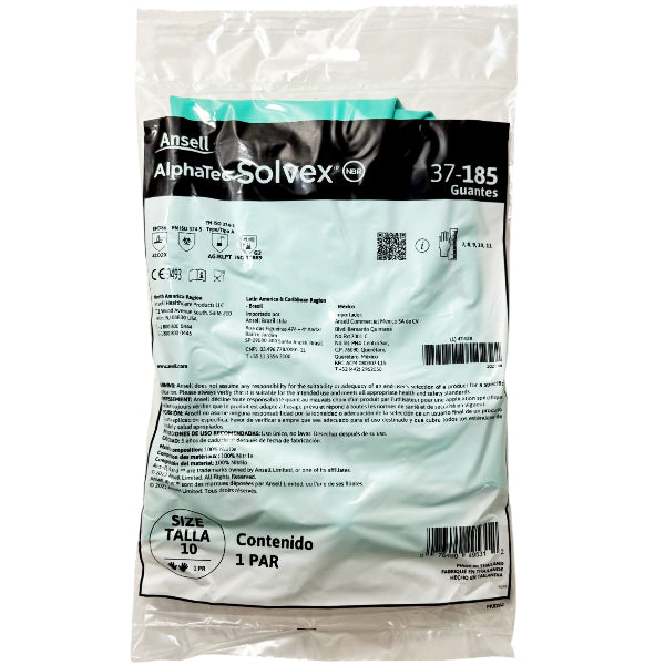 ANSELL - GREEN NITRILE LARGE GLOVES SIZE 10 1PAIR