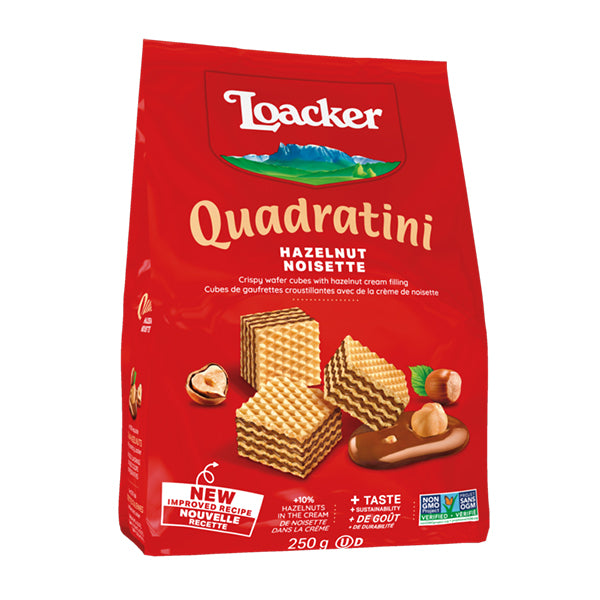 LOACKER - QUADRATINI HZLNUT 250GR