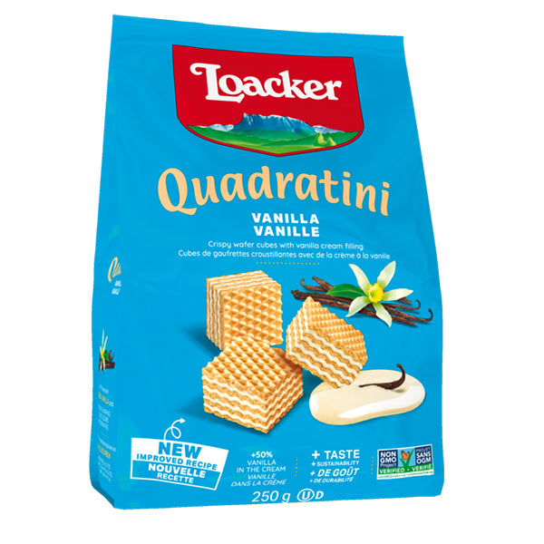 LOACKER - QUADRATINI VANILLA LG 250GR