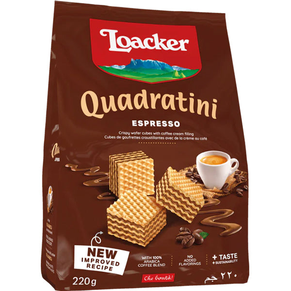 LOACKER - QUAD ESPRESSO COOKIES 220GR