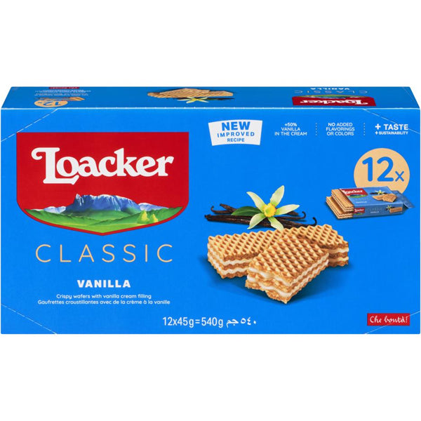LOACKER - WAFER VANILLA 12x45GR
