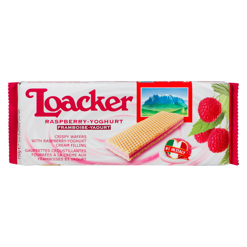 LOACKER - WAFERS RASPBERRY YOGURT 150GR