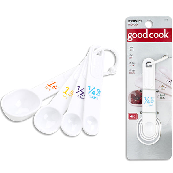 LINK - PLASTIC MEASURING SPOON SET 4PK EA