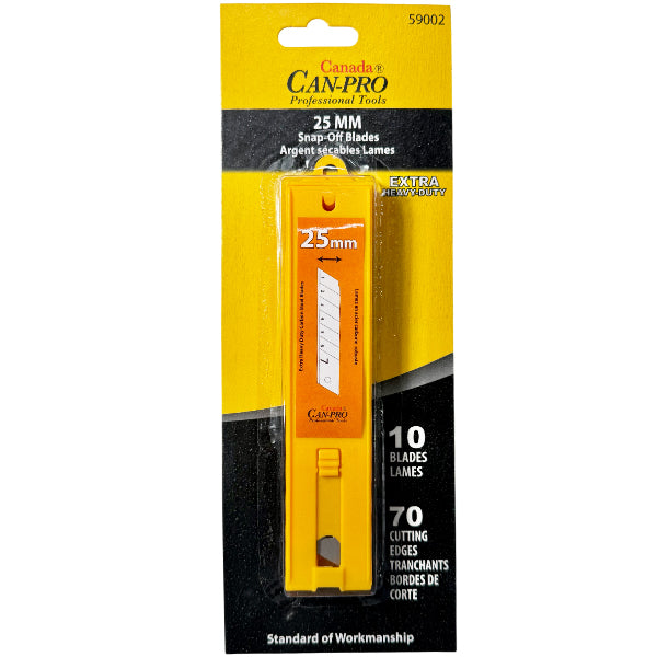 CAN-PRO - SILVER SNAP-OFF BLADES 25MM EA