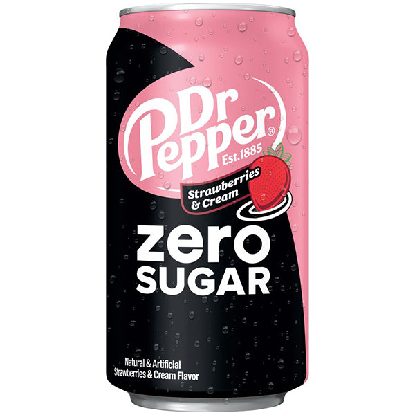 DR PEPPER - US STRAWBERRY & CREAM ZERO 12x355ML