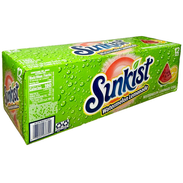 SUNKIST - WATERMELON LEMONADE US 12x355ML