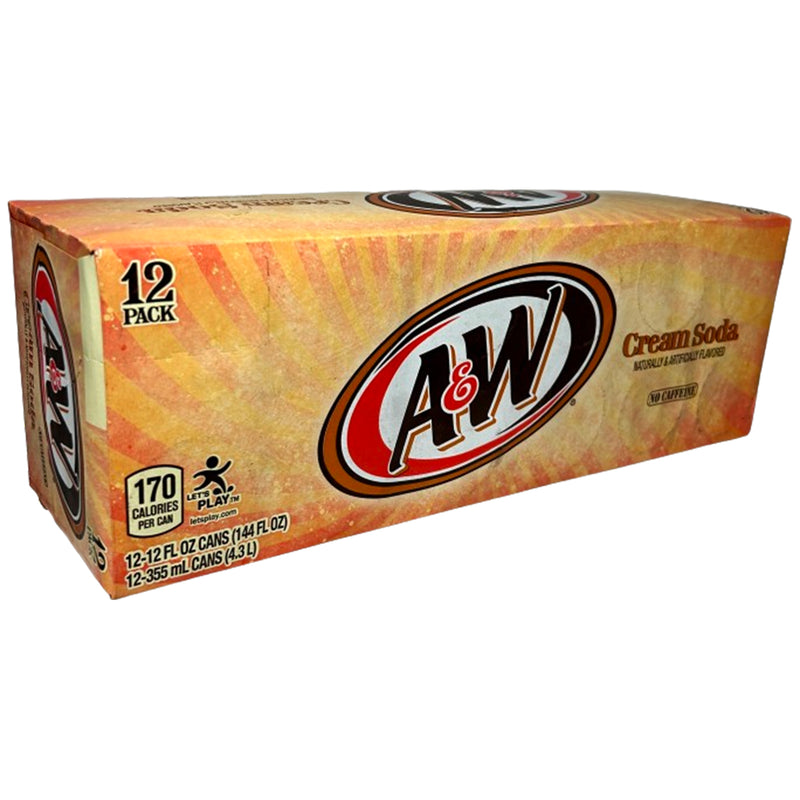 A&W - CREAM SODA ZERO 12x355ML