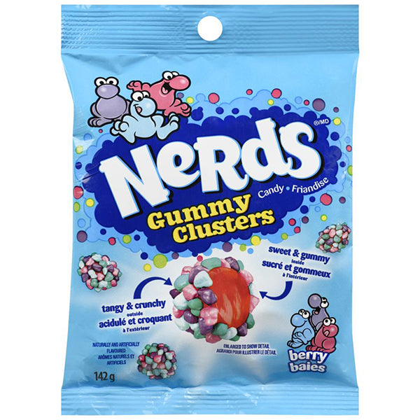 NERDS - GUMMY CLUSTER VERY BERRY 142GR