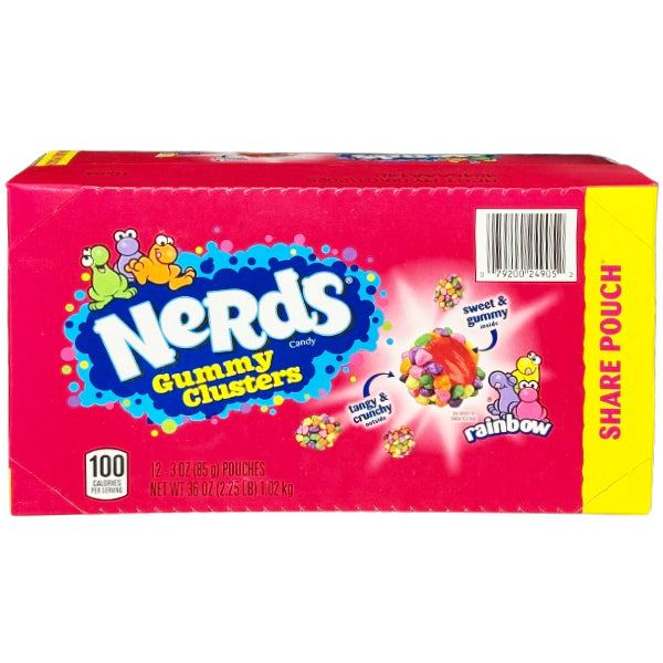 NERDS - GUMMY CLUSTERS SHARE POUCH 12x85 GR