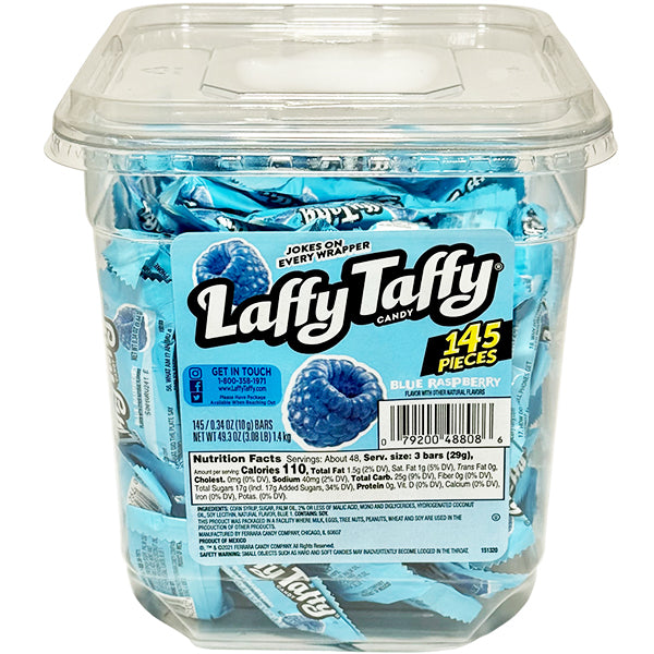 WONKA - LAFFY TAFFY TUB BLUE RASPBERRY 145EA