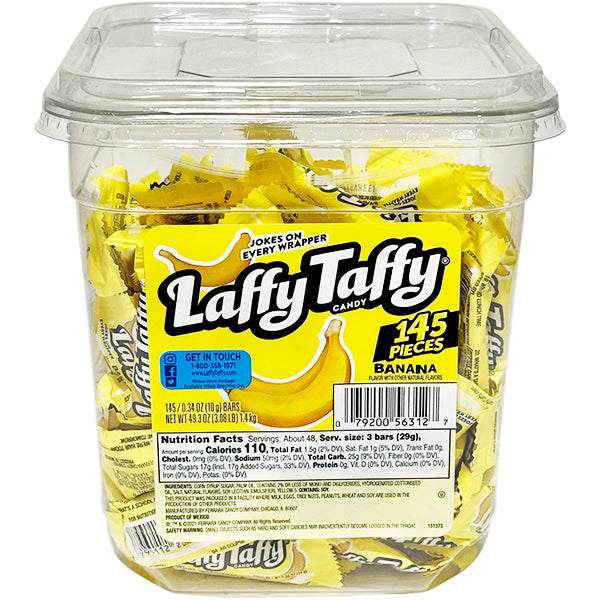 WONKA - LAFFY TAFFY TUB BANANA 145EA