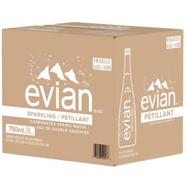 EVIAN - SPARKLING GB WATER 12x750 ML