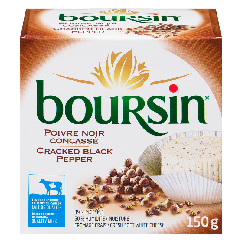 BOURSIN - CRACKED BLACK PEPPER 150GR