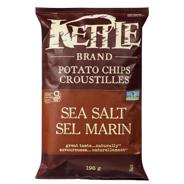 KETTLE - CHIPS SEA SALT 198GR