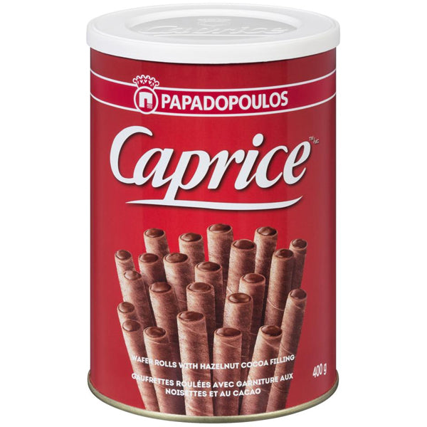 CAPRICE - WAFER ROLLS W/ HAZELNUT COCOA FILLING 400GR