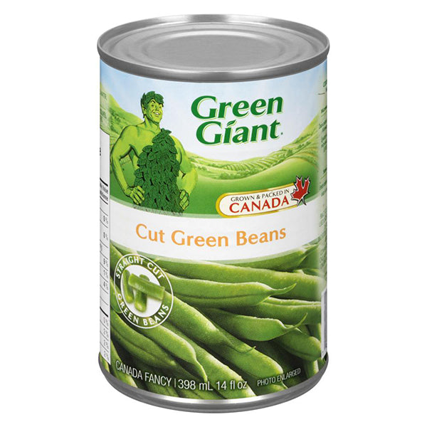 GREEN GIANT - CUT BEANS 12x398 ML