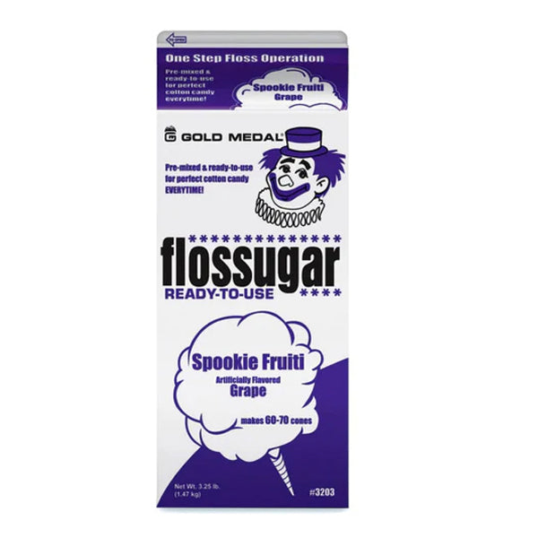 FLOSSUGAR - SPOOKIE FRUITI MIX GRAPE 1.47KG