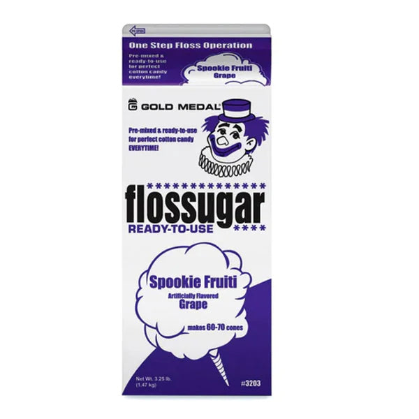 FLOSSUGAR - SPOOKIE FRUITI MIX GRAPE 6x1.47 KG