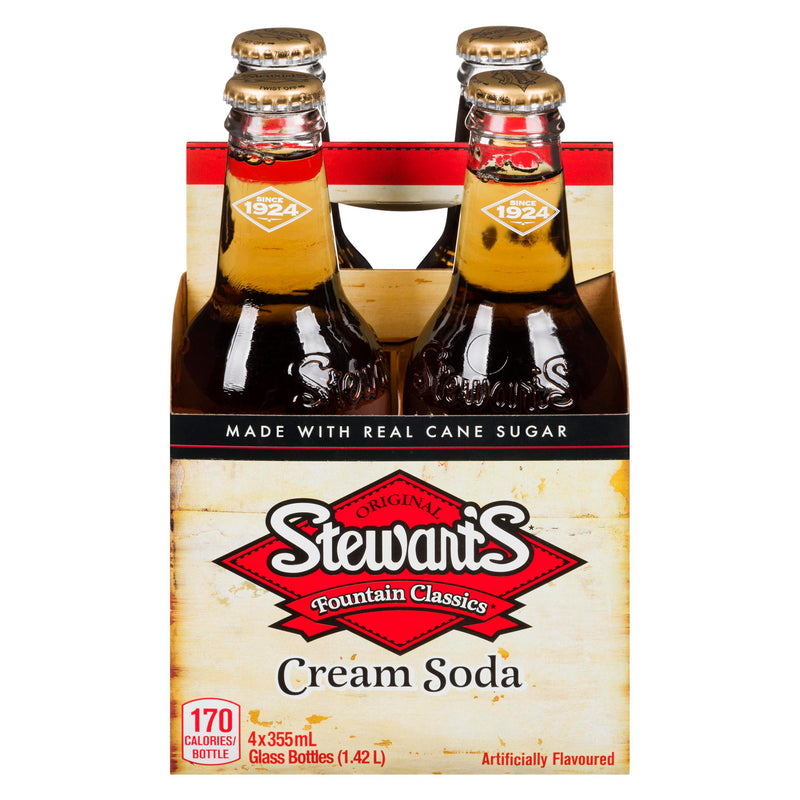 STEWARTS - CREAM SODA 4x355 ML