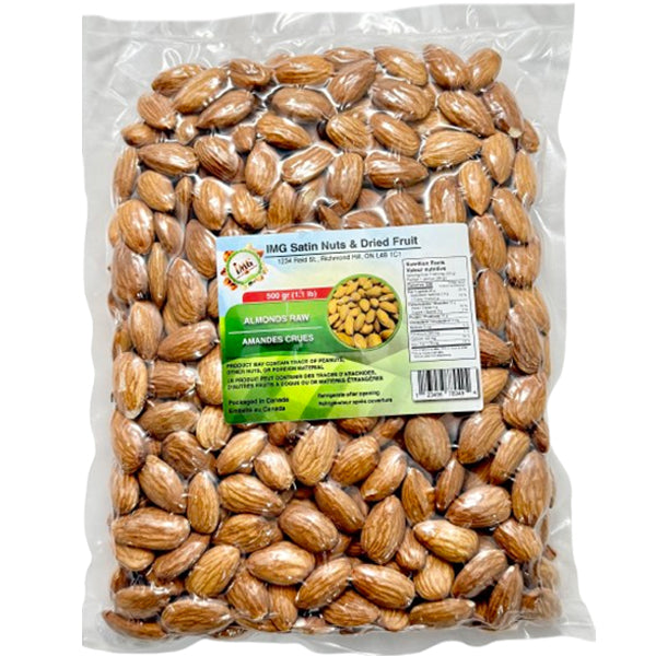 IMG SATIN - ALMONDS RAW 6x1.1 lbs