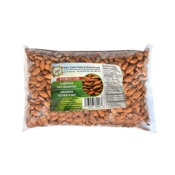 IMG SATIN - ALMONDS ROASTED 1.1lbs