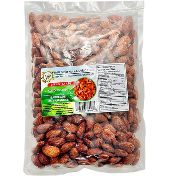 IMG SATIN - ALMONDS BBQ 1.1LBS