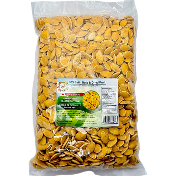IMG SATIN - PUMPKIN SEEDS ROASTED SAFFRON 0.5KG