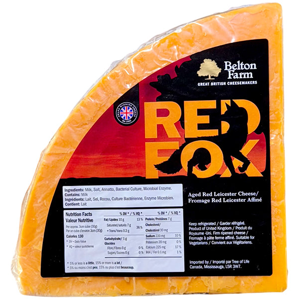 BELTON FARM - RED FOX AGED LEICESTER CHEESE PER KG