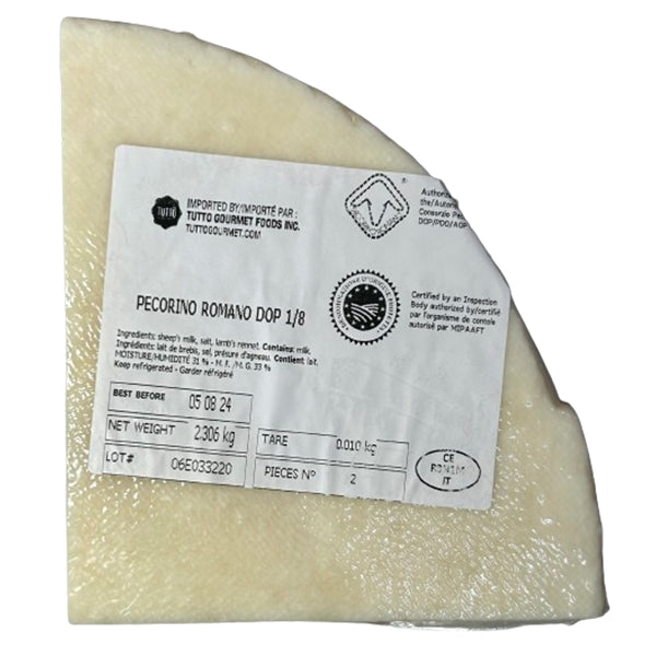 TUTTO GOURMET - PECORINO ROMANO CHEESE WEDGES (OTTAVI) PER KG