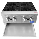 ATOSA - HEAVY DUTY TABLE TOP 4 BURNER PROPANE 24"