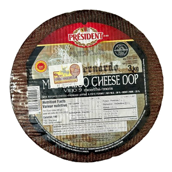 CHEESE - MANCHEGO CHHESE 9 MONTHS PER KG