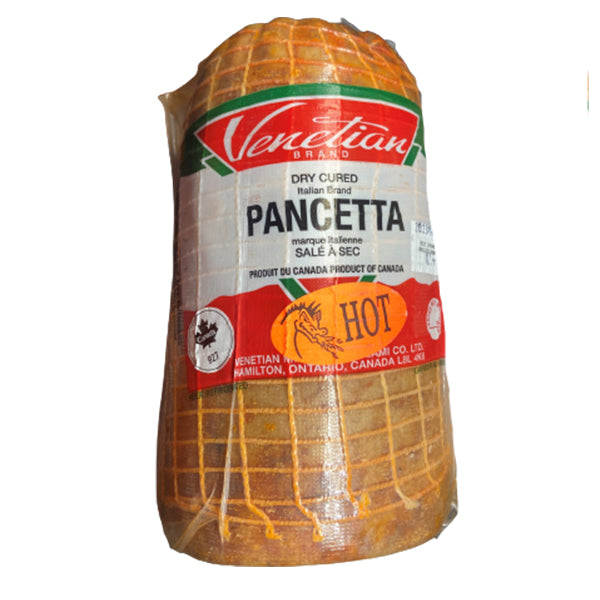 VENETIAN MEATS - PANCETTA LARGE HOT 1/2 PER KG