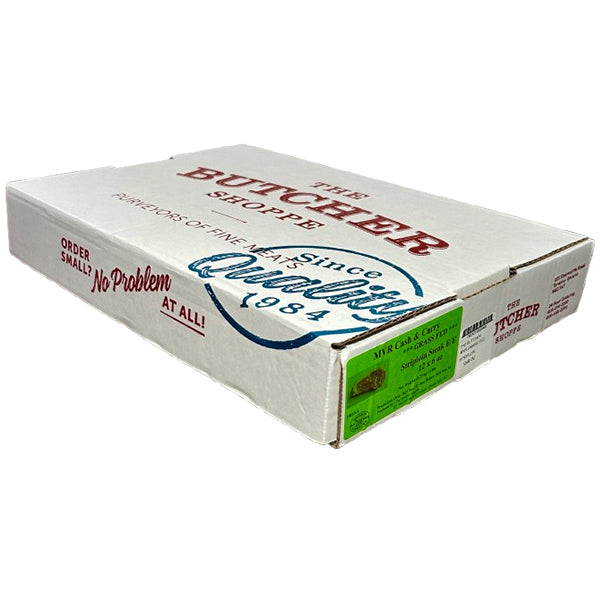 THE BUTCHER SHOPPE - MVR GRASS FED STRIPLOIN 12x6 OZ