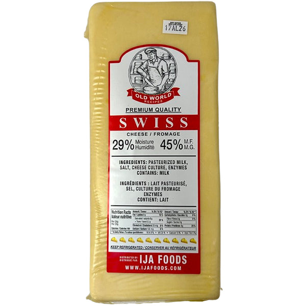 OLD WORLD RECIPE - ORIGINAL SWISS CHEESE PER KG