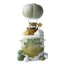 ROOTS BAKER - HOT AIR BALLOON CAKE TOPPER GREEN 3PC