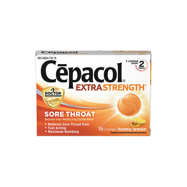 CEPACOL - LOZ EXTRA STRENGTH LEMON 16EA