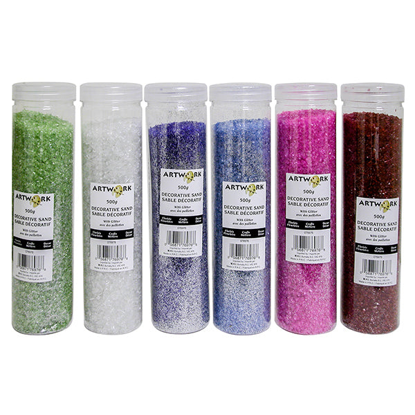 ARTWORK - DECORATIVE SAND WITH GLITTER 500 GR
