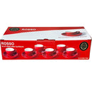 SARA MOKA - CUCINA ROSSO 2.7oz ESPRESSO CUPS 6SET
