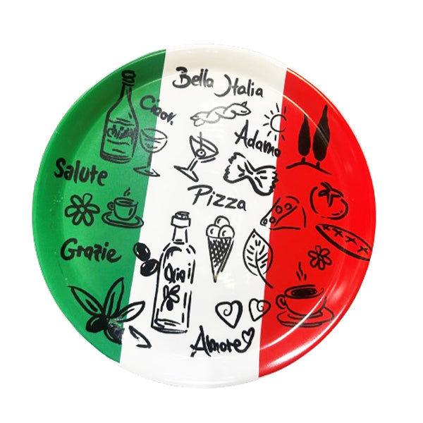 SARA CUCINA - BELLA ITALIA PORCELAIN PIZZA PLATE 12IN EA