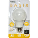 BASIX - LED 60W WARM WHITE LIGHT BULB 12x EA